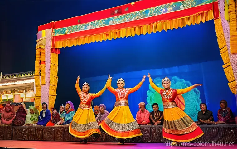 바랑키야 카니발 행사 일정 - **Prompt 1: A Vibrant Malaysian Cultural Performance at a Community Carnival**
"A wide shot capt...